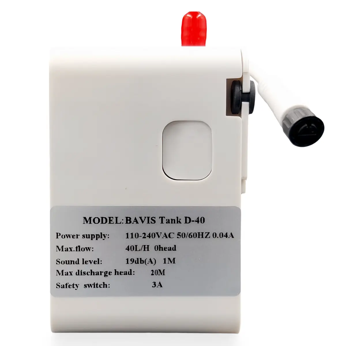 Պոմպ դրենաժային BAVIS Tank D-40 կուտակային 0.3 լ, 40 լ /ժ, 19 դԲ