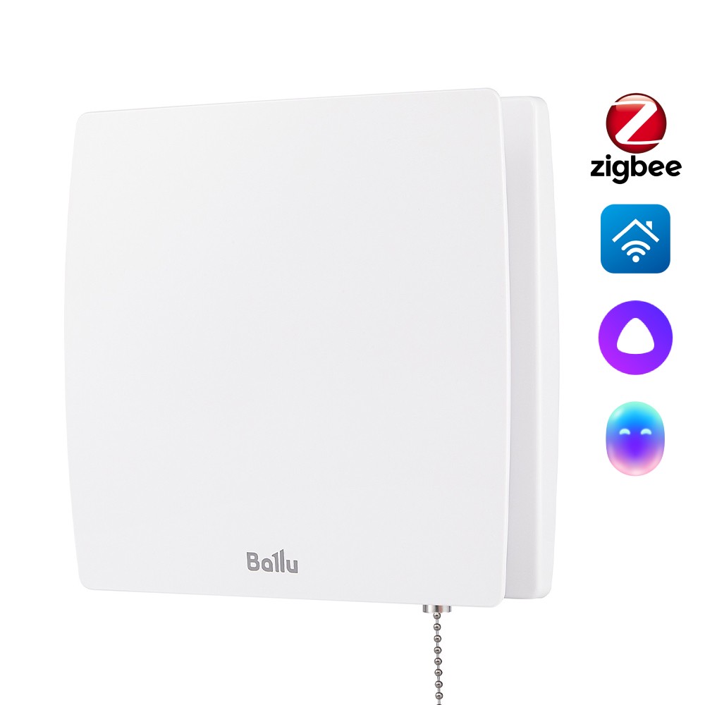 Ballu BAF-SL 100 VP արտանետման օդափոխիչ ՝ ստուգիչ փականով և քաշման անջատիչով