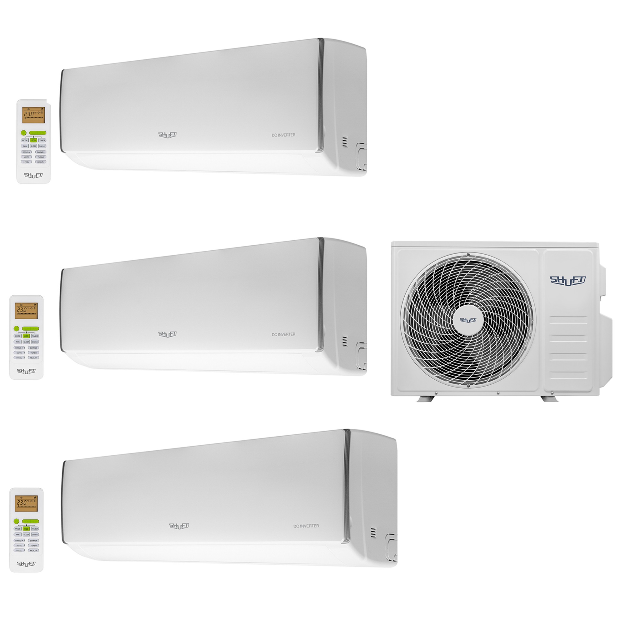 Multi-split համակարգ SHUFT SFMS /I-09+07+07 ՀՎ ՖՄԻ-21-3/N8_WF հավաքածու