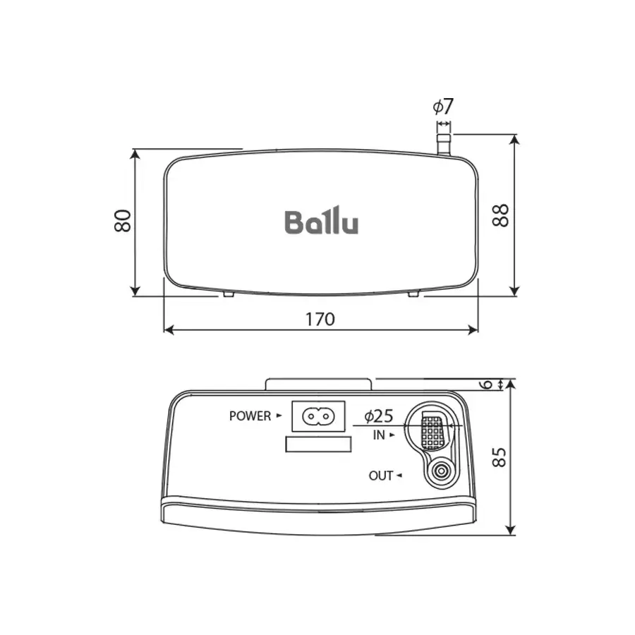 Ballu CondiPump DC Tank Pro ջրահեռացման պոմպ (Մոնոբլոկ, 18 լ /ժ, 19 դԲ)