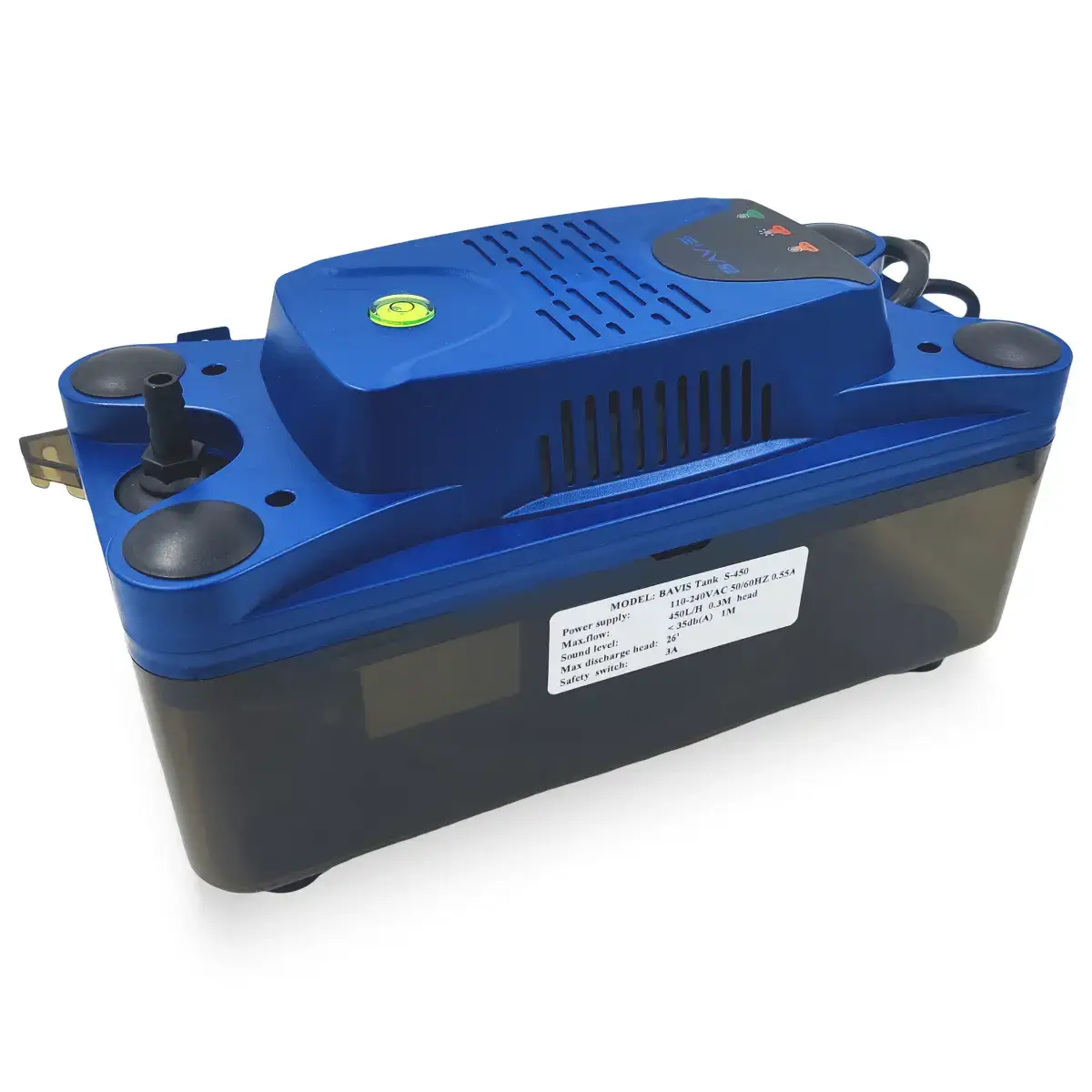 BAVIS Tank S-450 պահեստային ջրահեռացման պոմպ, 2.3 լ, 450 լ/ժ