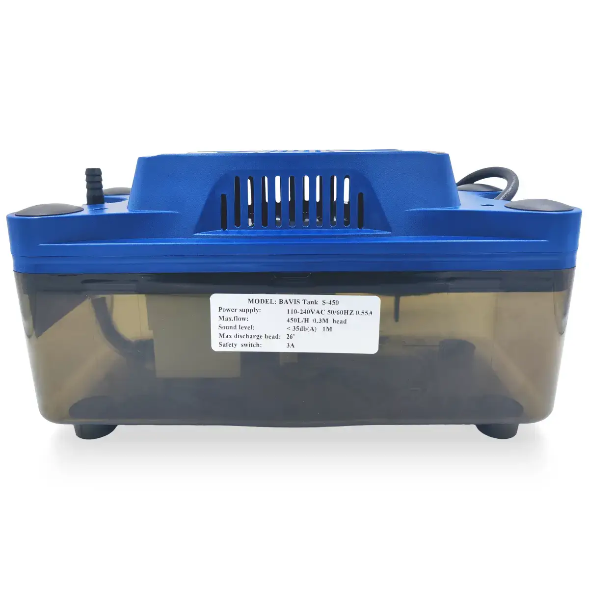BAVIS Tank S-450 պահեստային ջրահեռացման պոմպ, 2.3 լ, 450 լ/ժ