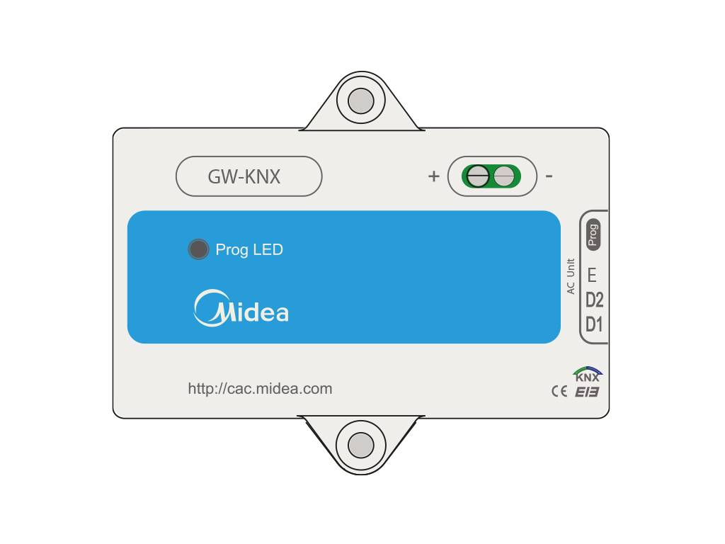 Midea GW-KNX ինտերֆեյսի դարպաս