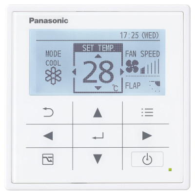 Econavi Panasonic CZ-RTC5B առաջադեմ գործառույթներով լարային հեռակառավարիչ