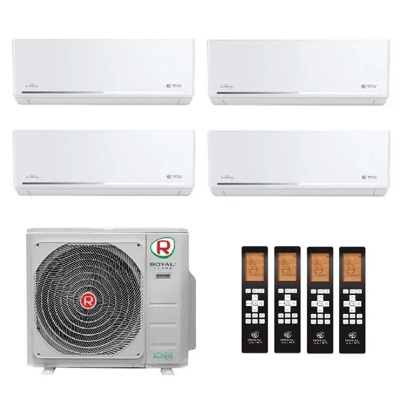 Royal Clima 20մ²+20մ²+20մ²+20մ² 4RMX-28HN / OUT / RCI-FC09HN - 4 հատ։