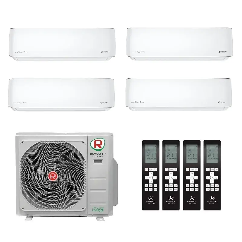Royal Clima 20մ²+20մ²+20մ²+20մ² 4RMX-28HN / OUT / RCI-PX09HN - 4 հատ։