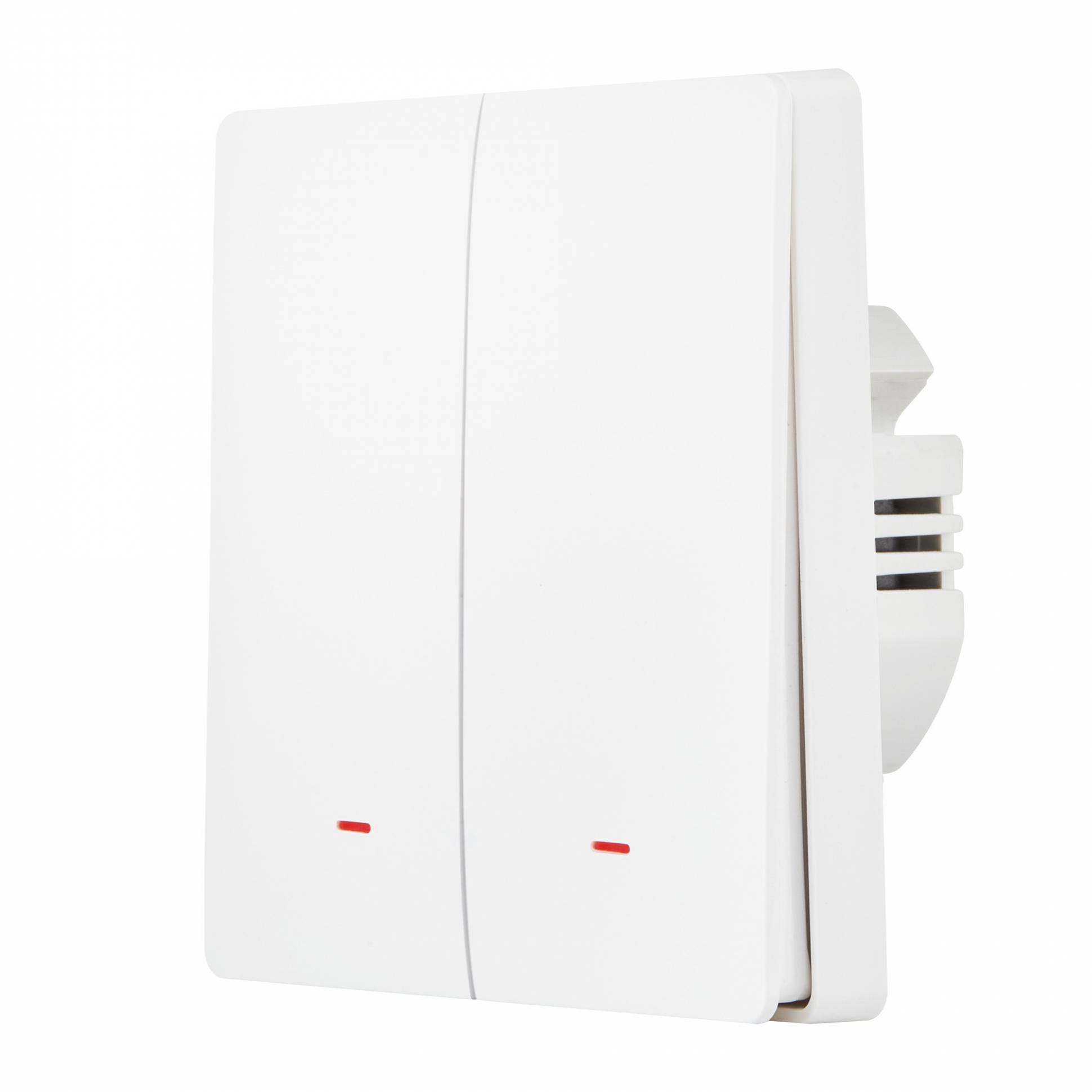 Hommyn Zigbee պատի անջատիչ 2-բանալիով (առանց չեզոքի) SWZBNN02W