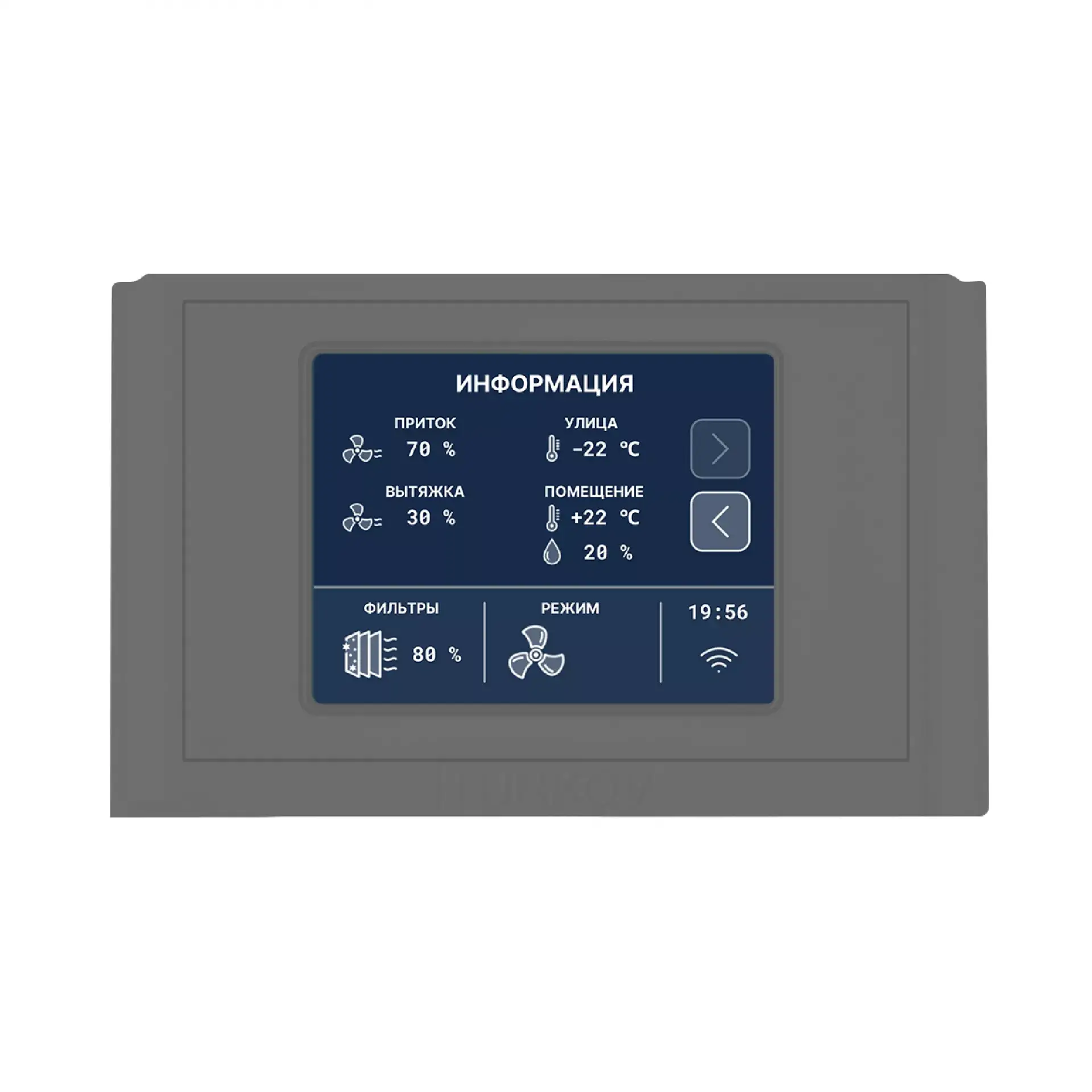 TURKOV օդափոխության կառավարման վահանակ