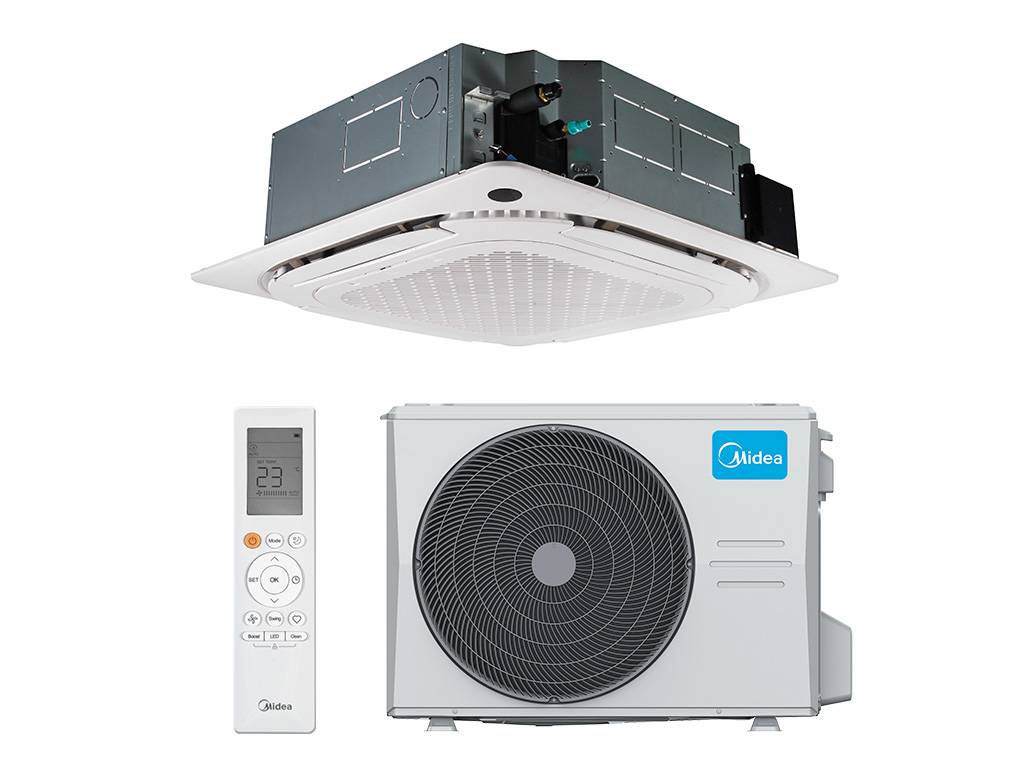Կասետային օդորակիչ Midea MCD1-24HRFNX(GA)-B/MOX430U-24HFN8-Q(GA)/T-MBQ4-04AWD